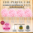 Load image into Gallery viewer, The Perfect 10 – 10 Complete Ostrich Feather Centerpiece Kit | 400 Genuine Ostrich Feathers | 24” Clear Glass Eiffel Tower Vases | Wedding & Event Party Décor | Free Shipping