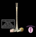 Load image into Gallery viewer, Complete Feather Centerpiece With 24" Vase (Apricot Champagne) - Buy Ostrich Feathers