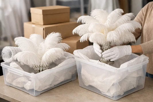 How to Store Feather Centerpieces Without Damage