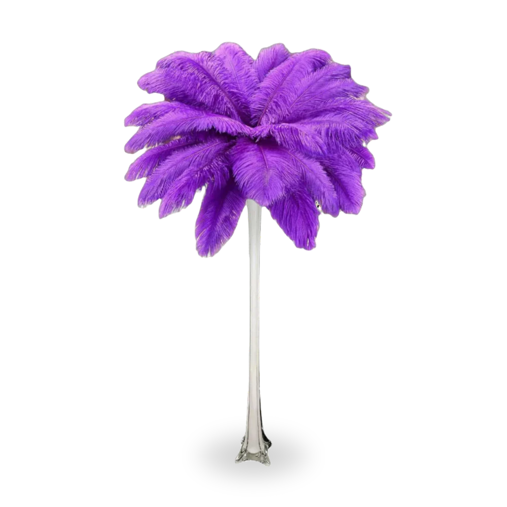 Ostrich feather centerpiece