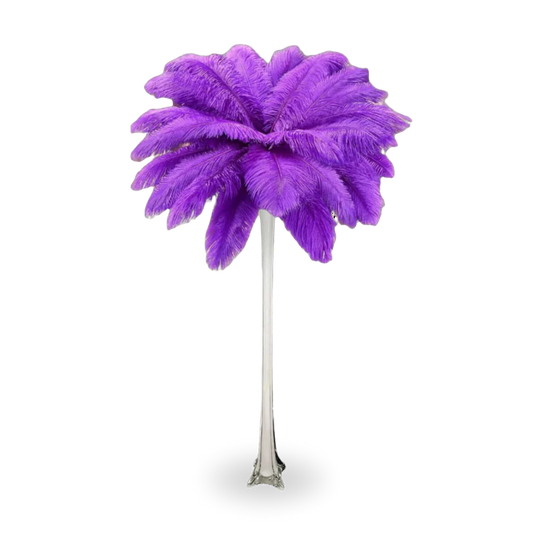 Ostrich feather centerpiece