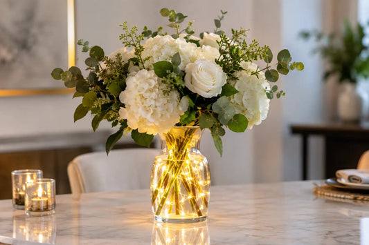 How to Use Vase Lights for Dramatic Centerpieces