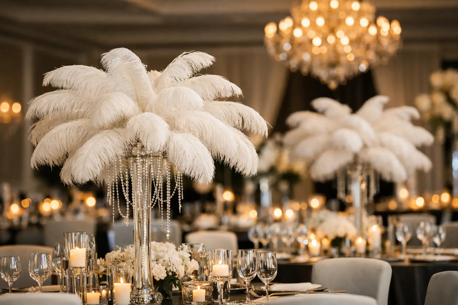 Ostrich Feather Decor Trends for Statement Events