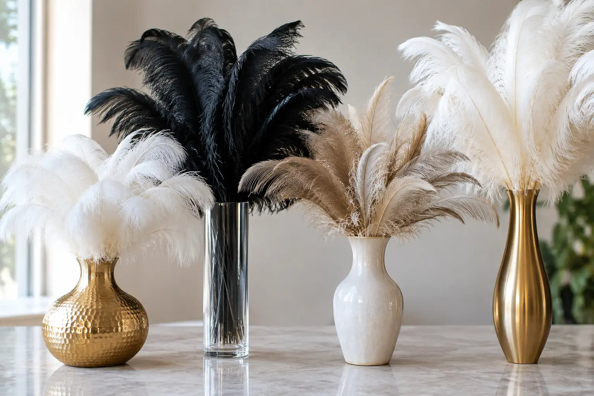 Vase Selection Guide for Feather Centerpieces
