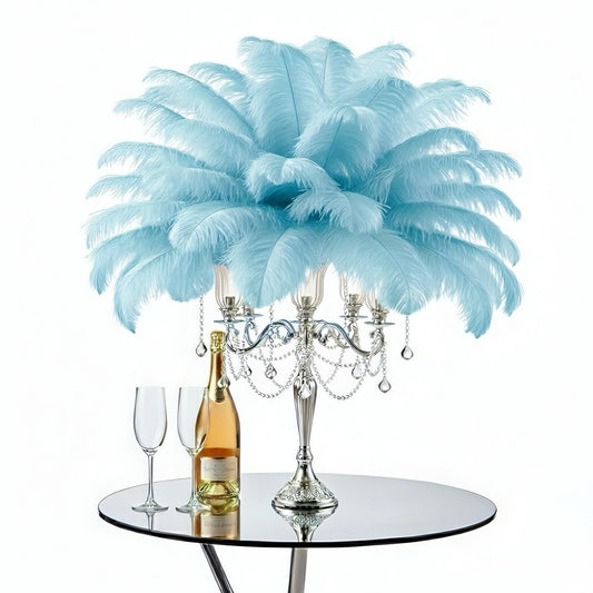 Ostrich Flexible Feathers 13-16" (Baby Blue) - www.BuyOstrichFeathers.com
