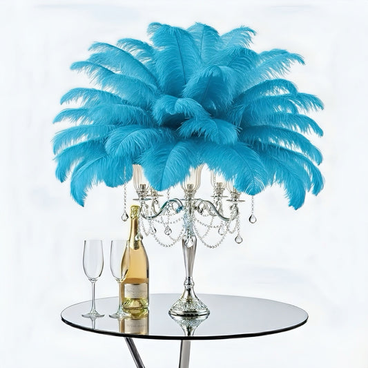 Ostrich Flexible Feathers 13-16" (Turquoise) - www.BuyOstrichFeathers.com