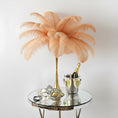 Load image into Gallery viewer, Complete Feather Centerpiece With 16" Vase (Champagne) - www.BuyOstrichFeathers.com
