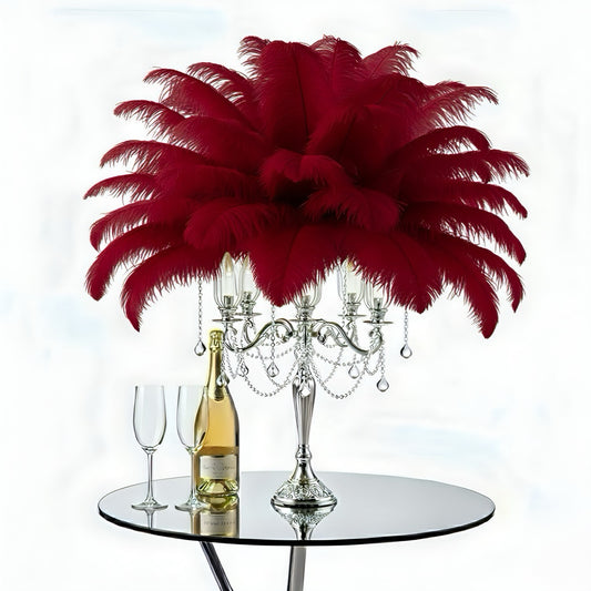 Ostrich Feather Spad Plumes 15-18" (Burgundy) - www.BuyOstrichFeathers.com