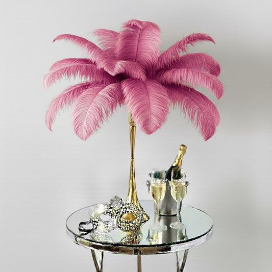 Ostrich Feather Spad Plumes 13-16" (Rose Pink) - www.BuyOstrichFeathers.com