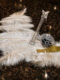 Load image into Gallery viewer, The Perfect 10 – 10 Complete Ostrich Feather Centerpiece Kit | 400 Genuine Ostrich Feathers | 24” Clear Glass Eiffel Tower Vases | Wedding & Event Party Décor | Free Shipping
