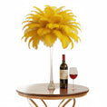 Load image into Gallery viewer, Ostrich Feather Tail Plumes 11-14" (Golden Yellow) - www.BuyOstrichFeathers.com
