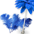 Load image into Gallery viewer, Complete Feather Centerpiece With 16" Vase (Royal Blue) - www.BuyOstrichFeathers.com
