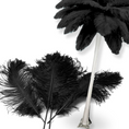 Load image into Gallery viewer, Complete Feather Centerpiece With 16" Vase (Black) - www.BuyOstrichFeathers.com
