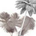 Load image into Gallery viewer, Complete Feather Centerpiece With 16" Vase (Grey/Silver) - www.BuyOstrichFeathers.com
