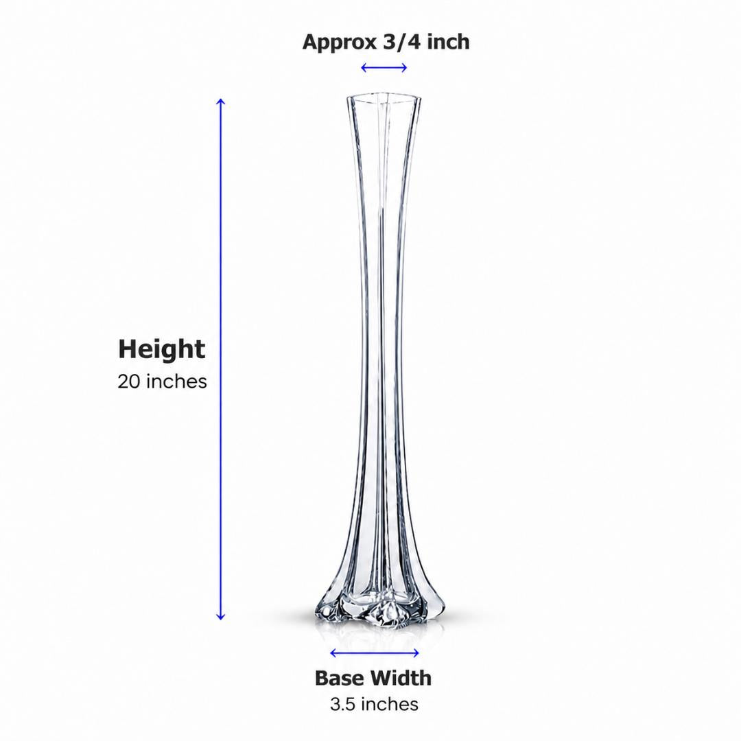 Eiffel Tower Vase, Pack of 6 - www.BuyOstrichFeathers.com